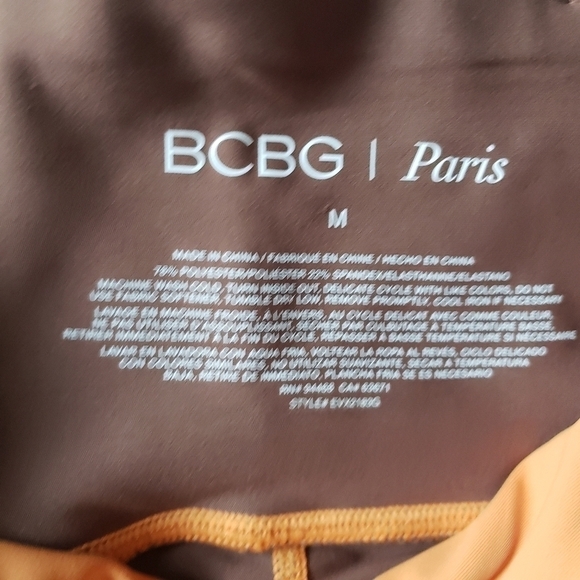 BCBG Paris Highline Colorblock  Leggin & Sport Top Size M - Picture 11 of 12